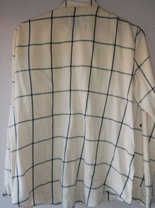 Camisa cuadros Zara M