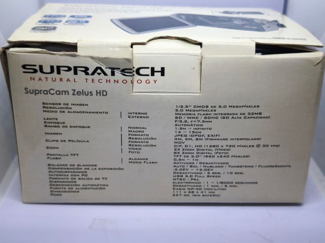 Videocámara Supratech HD - 5.0 Megapíxeles