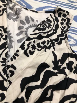 Vestido largo estampado 