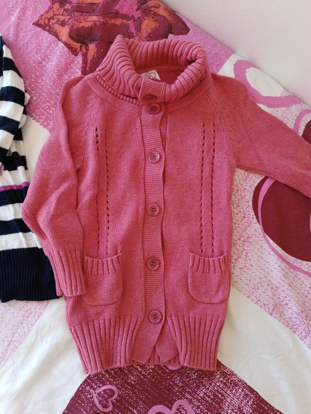 2 Maglie Bambina 3 Anni - Golfino + Vestito