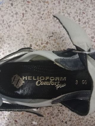 Zapatos Rieker azul y blanco