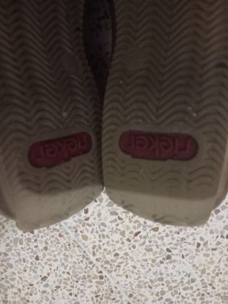 Zapatos Rieker azul y blanco