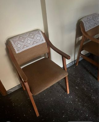2 Sillas madera - vintage