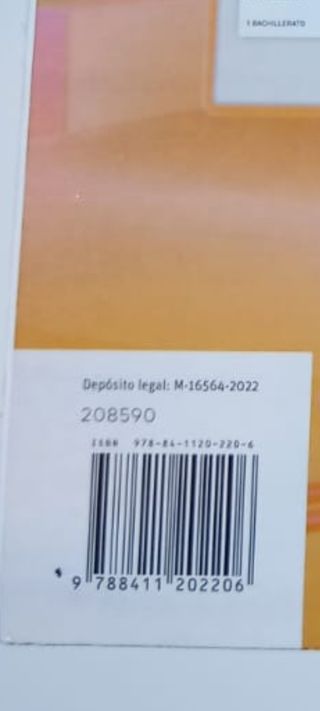 Libro Matemáticas 1° Bachillerato SM
