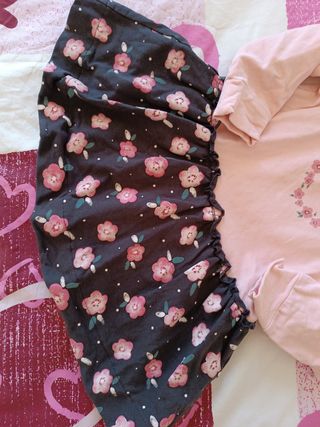 Vestito bimba 2/3 anni - Rosa fiori