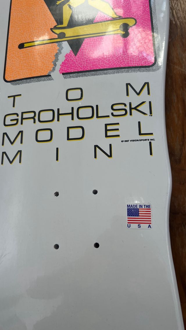 Tabla Monopatín Vision Tom Groholski