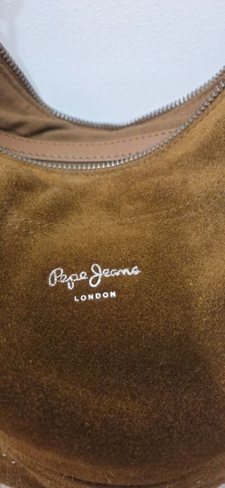 Bolso ante marrón flecos