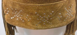 Bolso ante marrón flecos