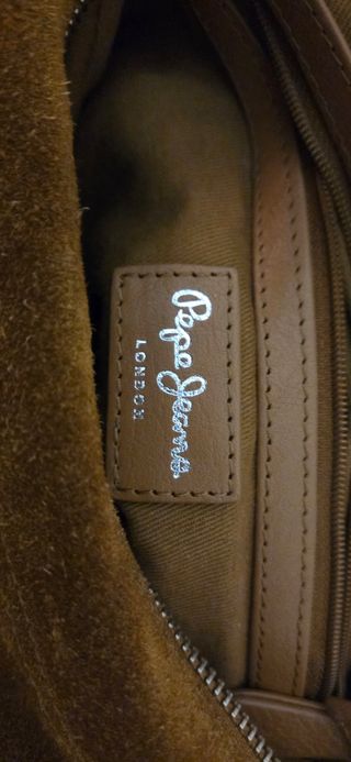 Bolso ante marrón flecos