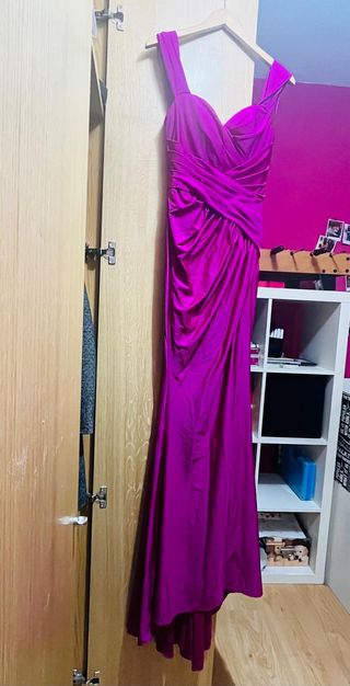 Vestido largo fucsia - boda