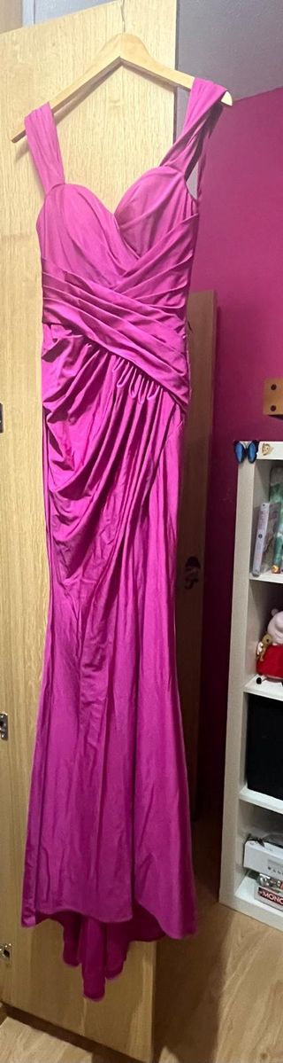 Vestido largo fucsia - boda