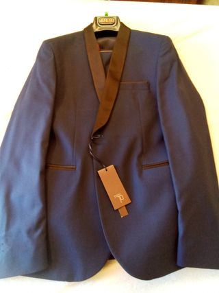 Completo Uomo Elegante Blu