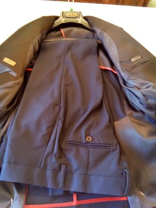 Completo Uomo Elegante Blu
