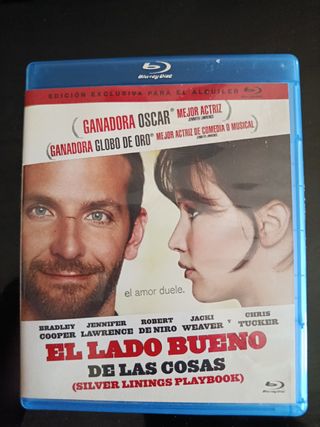 Blu-ray El lado bueno de las cosas.
SIN CASTELLANO