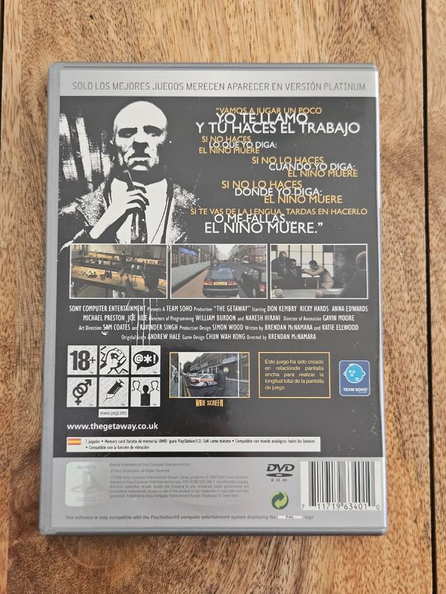 PS2 The Getaway (Con póster)