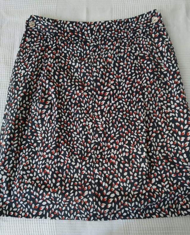 Falda midi Roberto Verino - gris oscuro/multicolor