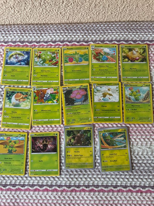 Lote 123 cartas de pokémon