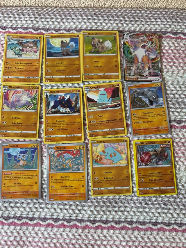 Lote 123 cartas de pokémon