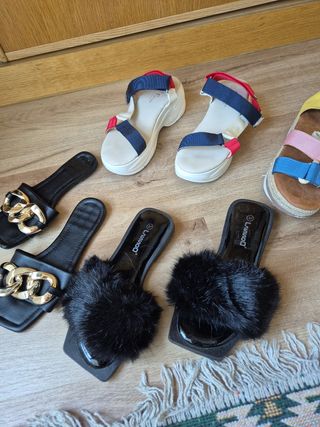 Sandalias planas mujer - varios colores