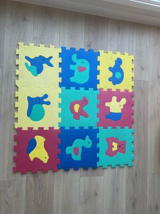 Alfombra puzzle eva animales