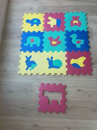 Alfombra puzzle eva animales