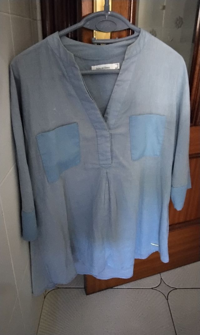 Blusa Pedro del Hierro azul