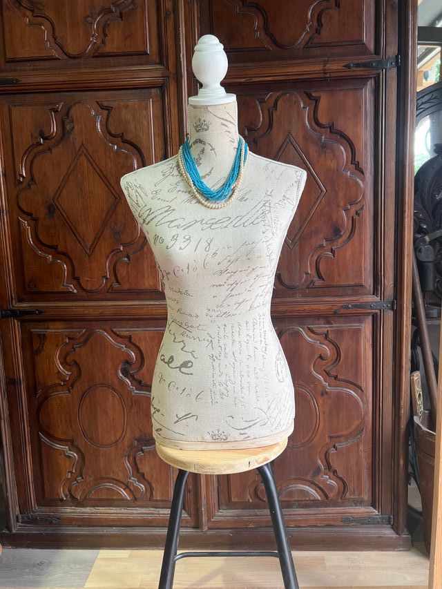 Manequim vintage de tecido