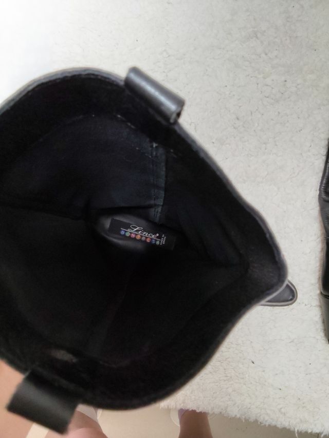 Botines cowboy negros piel mujer