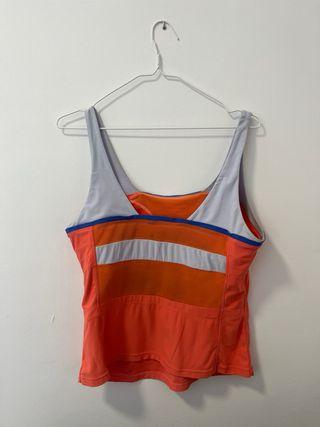 Camiseta Nike Mujer L - Naranja/Blanco