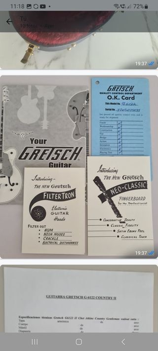 Guitarra eléctrica Gretsch Country Clasic II
