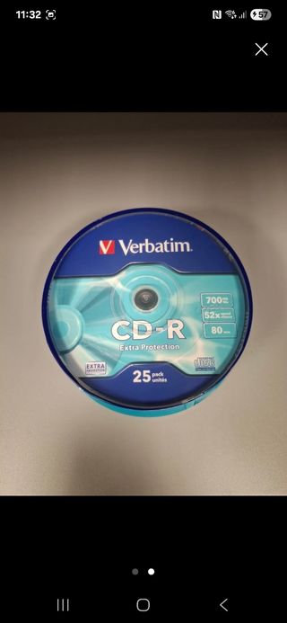 25 CDs Verbatim CD-R 700MB