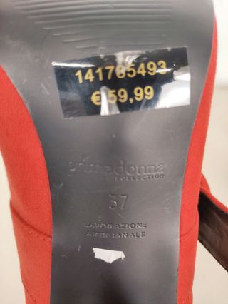 Décolleté rosse tacco 10 cm