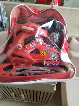 Patines Ferrari niño se an usado una vez 