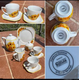 Set Tè Girasoli Van Gogh porcellana 