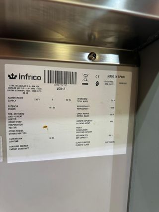 Vitrina Infrico 130cm - Carnicería