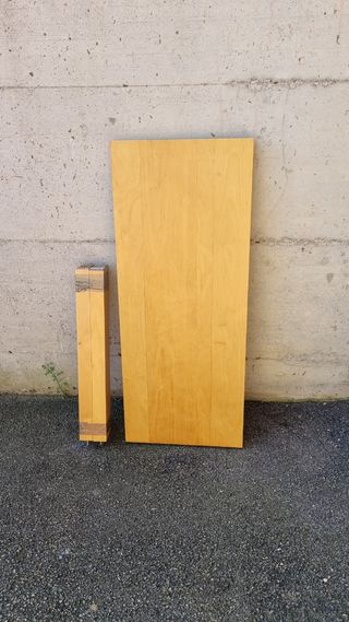 Mesa estrecha Ikea madera marrón