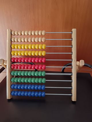 Ábaco infantil de madera