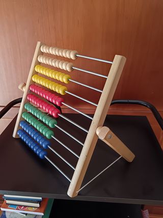 Ábaco infantil de madera