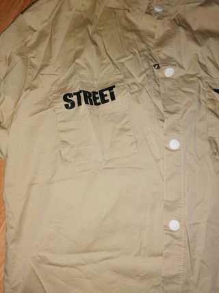 Conjunto niño beige - Camisa y pantalón