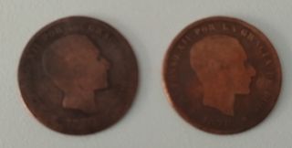 2 Monedas Alfonso XII 1878