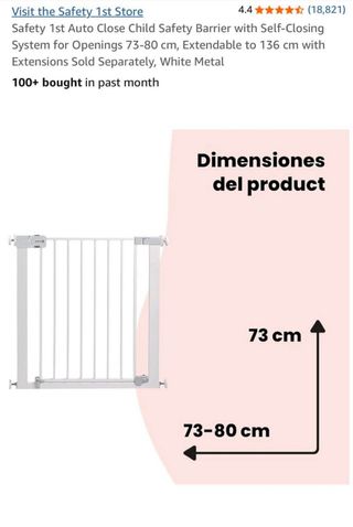NUEVO - Barrera Seguridad Safety 1st Autocierre