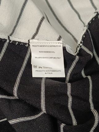 Maglia Cecilia Benetti a righe bn