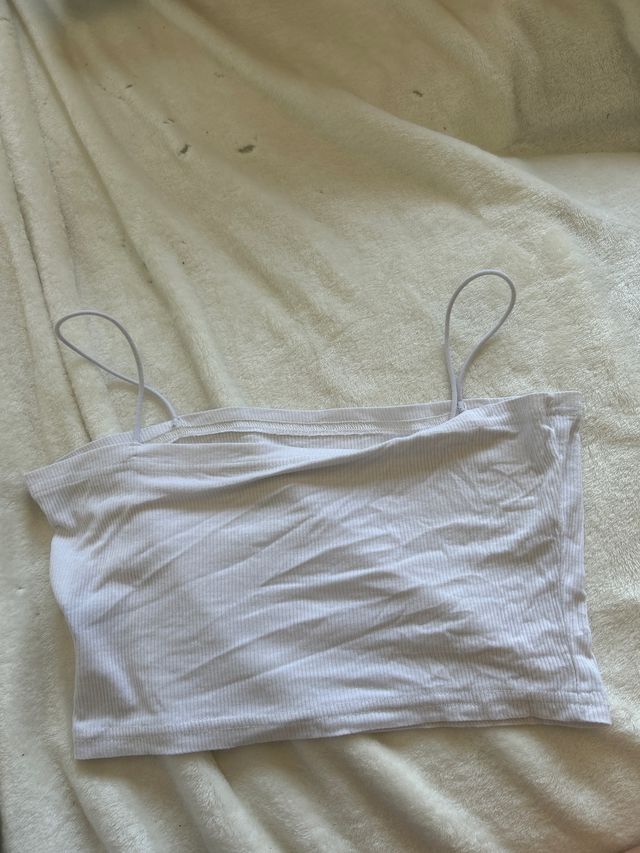 Top blanco tirantes finos