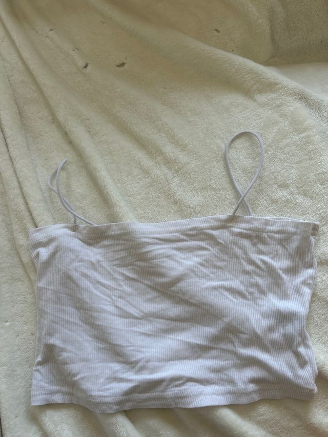 Top blanco tirantes finos
