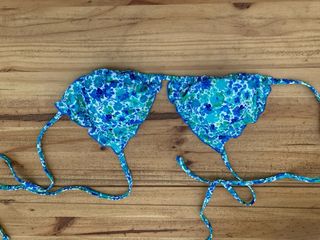 Bikini Flores Azul-Verde-Blanco