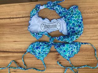 Bikini Flores Azul-Verde-Blanco