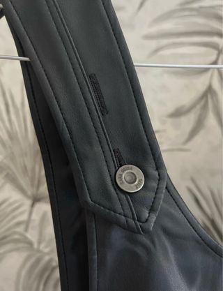 Peto negro Zara polipiel