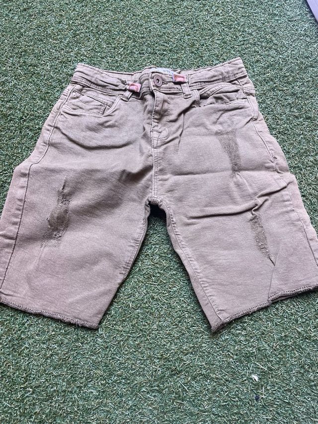 Shorts vaqueros verde oliva