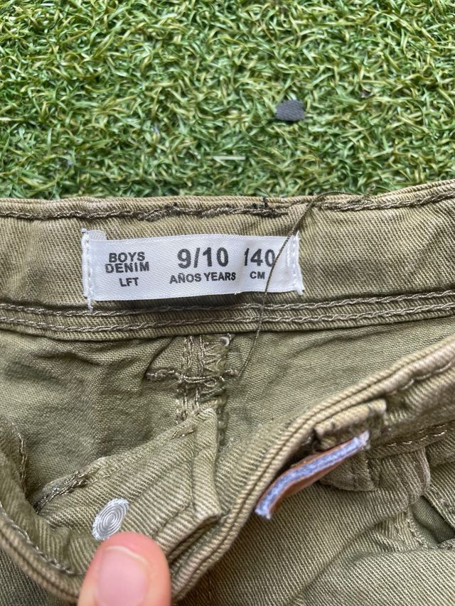 Shorts vaqueros verde oliva