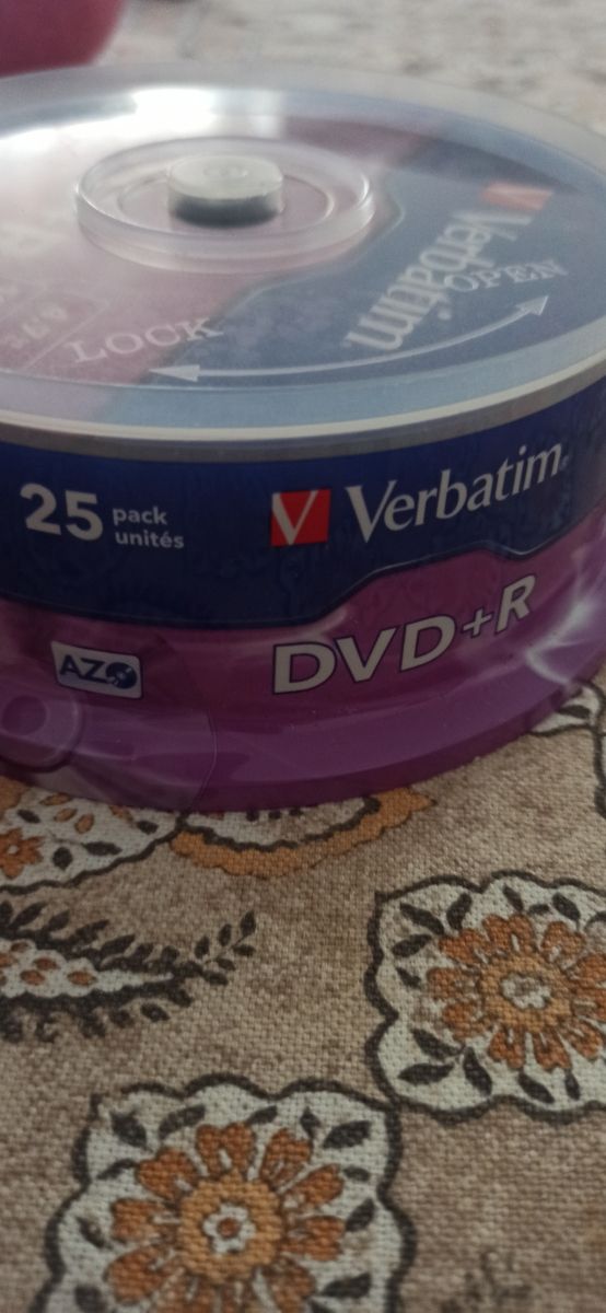 TARRINA 25 DVD+R VERBATIM